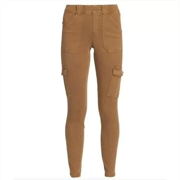 NEW Spanx Stretch Twill Ankle Cargo Pant in Acorn - Size 1X #1797 - Picture 1 of 10